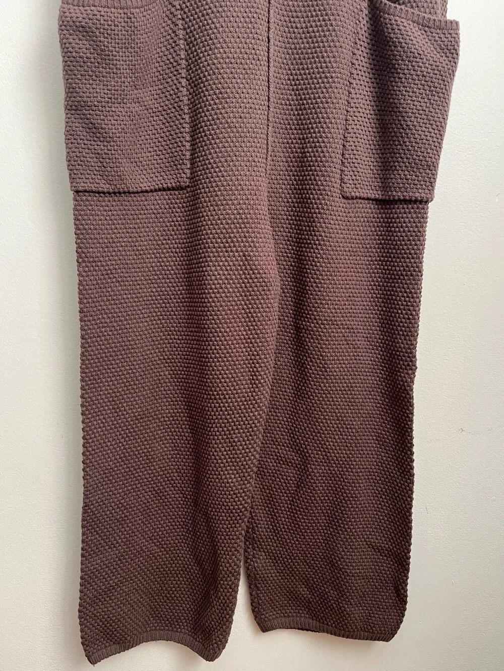 Free People Beach Hailee Sweater Jumpsuit Brown Overalls Slouchy - Picture 8 of 12